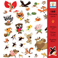 Djeco - 160 Stickers - Beasts