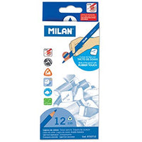 Milan - Rubber Touch Coloured Pencils - 12pc