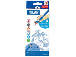 Milan - Rubber Touch Coloured Pencils - 12pc