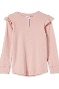 Milky Clothing | Rib Henley Misty Rose (2-7 years)