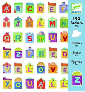 Djeco - 192 Stickers - ABC