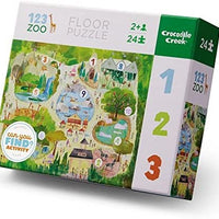 Crocodile Creek - Early Learning 123 Zoo Floor Puzzle - 24pc
