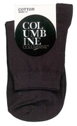 Columbine - Cotton Crop Socks -3 Pairs -  Black