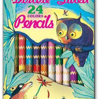 eeBoo - 12 Double-Sided Pencils - Raccoon and Owl