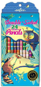 eeBoo | 12 Double-Sided Pencils Raccoon and Owl
