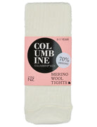 Columbine - Merino Wool Tights - Vanilla Cable