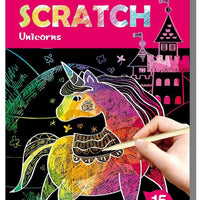 Avenir | Mini Scratch Book - Unicorns - 15 Sheets