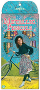 eeBoo - 12 Metallic Pencils - Bicycle Girl