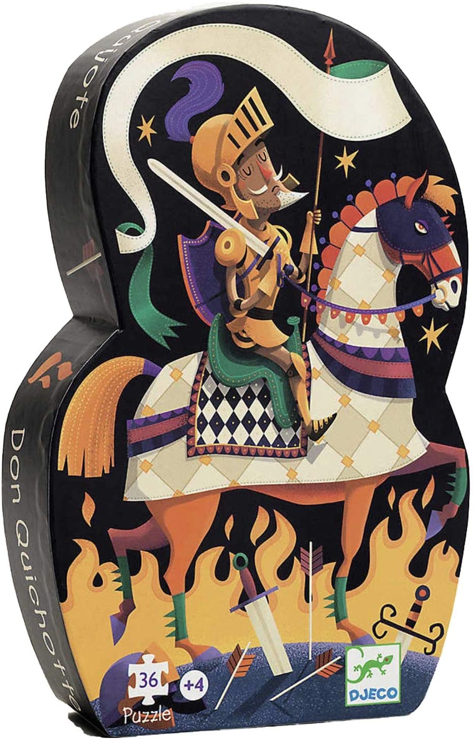 Djeco - Silhouette Puzzle - Don Quichotte 36pc