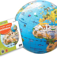 Caly Inflatable World Animal Globe