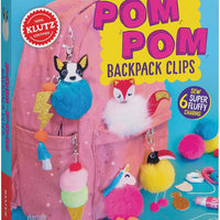 Klutz | Pom Pom Backpack Clips