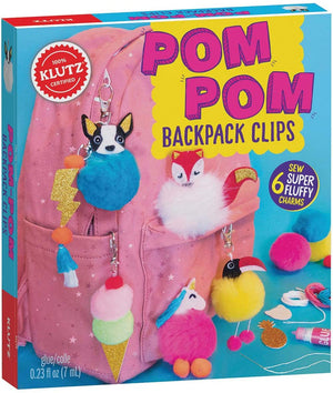 Klutz | Pom Pom Backpack Clips