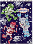 eeBoo - Sketchbook Drawing Pad - Silver Robot