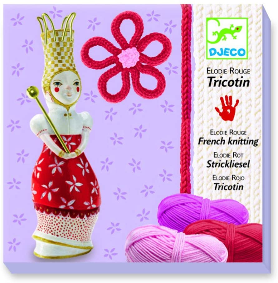 Djeco - French Knitting Doll - Red Elodie