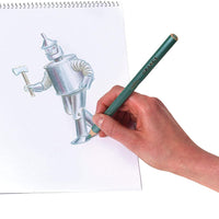 eeBoo - 6 Metallic Pencils - Silver Robot
