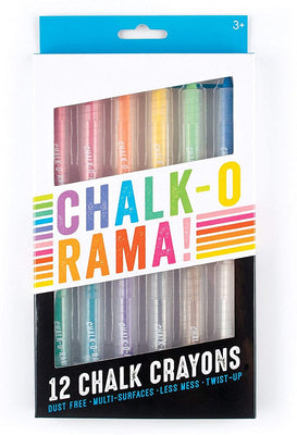 Ooly - Chalk-O-Rama! - 12 Dustless Chalk Crayons