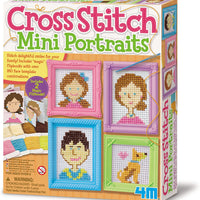 4M Craft - Cross Stitch Mini Portraits