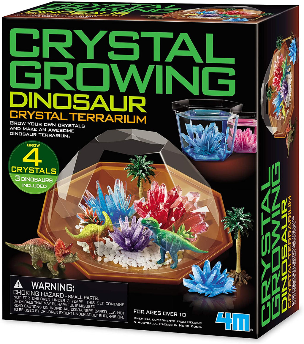 4M | Crystal Growing Dinosaur Crystal Terrarium