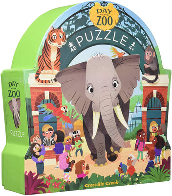 Crocodile Creek Puzzle - A Day At The Zoo 48pc