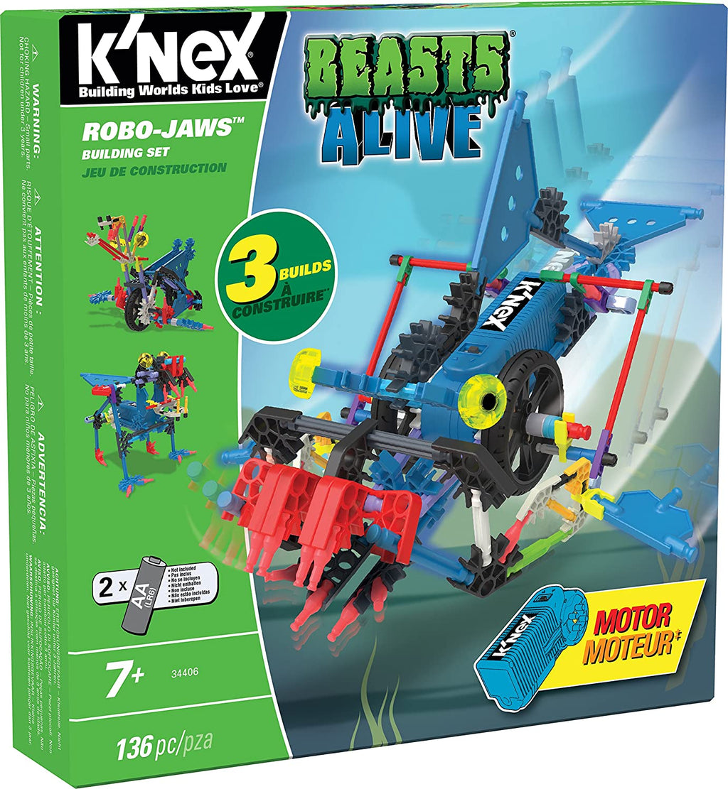 K'nex - Robo-Jaws Building Set - 135pc - Including Motor