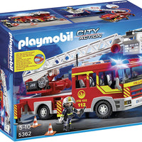 Playmobil - Action City - Fire Engine Ladder Unit with Lights & Sirens - 5362
