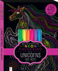 Hinkler - Kaleidoscope Neon Colouring Kit Unicorns and More