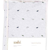 Toshi - Cot Sheet Fitted Knit - Dinosaurs