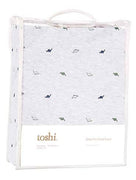 Toshi | Cot Sheet Fitted Knit - Dinosaurs
