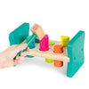 Battat - Colourful Pound & Play Wooden Toy Bench