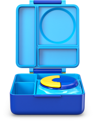 OmieLife - OmieBox Thermos Bento Lunchbox - Sky Blue