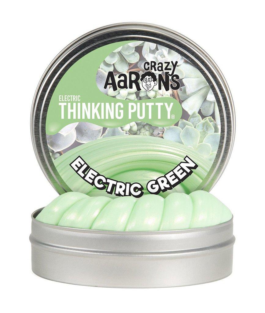 Crazy Aaron's Putty - Electric Green, 5 cm Mini Tin