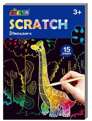 Avenir | Mini Scratch Book - Dinosaurs - 15 Sheets