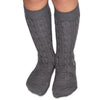 Lamington - Merino Wool Knee High Socks - Nutmeg Cable