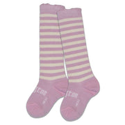 Lamington - Merino Wool Knee High Socks - Coconut Ice