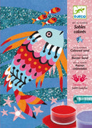 Djeco | Coloured Sand Art By Numbers Rainbow Fish