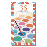 Djeco - Gouaches - 36 Colour Cakes