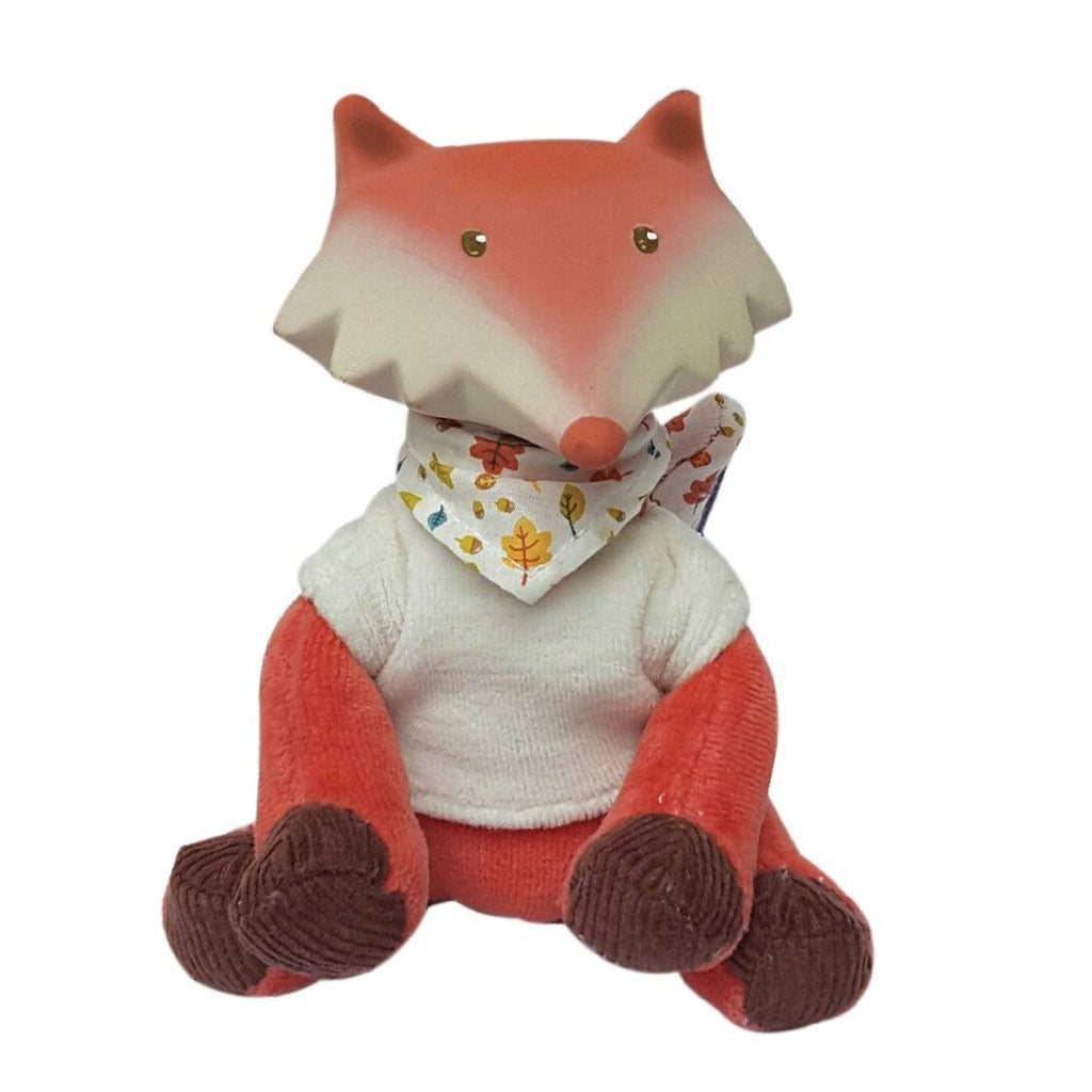 Tikiri- GoodNight Fox with Vest & Natural Teether Head