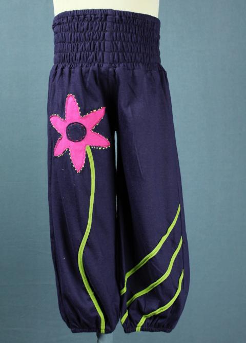 Flower baggy pants