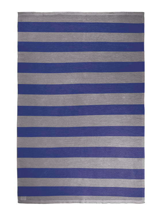 Merino Baby Wrap - Blue/Grey Stripe
