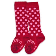 Lamington - Merino Wool Knee High Socks - Cherry Pop