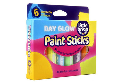 Little Brain - Paint Sticks - 6 Day Glow Colours