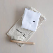 Lullalove: Hairbrush Set With Goats Bristle & Washcloth