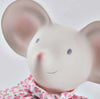 Tikiri - Meiya the Mouse Rubber Head Teether Toy in Floral Pink Dress