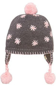 Toshi | Organic Beanie Flower Earmuff Charcoal