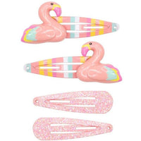 Pink Poppy - Funky Flamingo Hairclip Set