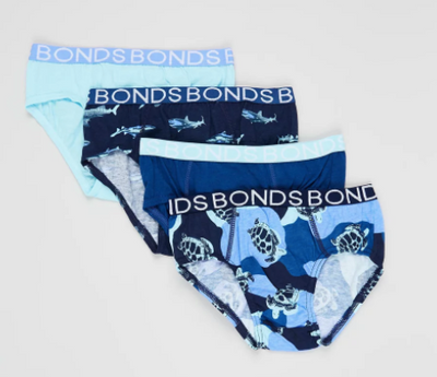 BONDS - Boys Brief 4pk - Under The Sea
