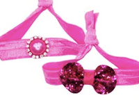 Pink Poppy - Shimmer Hair Elastics