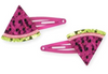 Pink Poppy - Glitter Fruit Hairclips