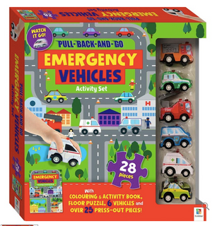 Hinkley Pull Back and Go Vehicles - Emergency Kit