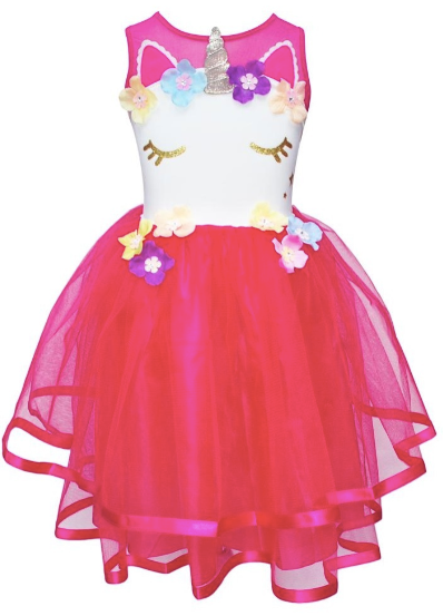 Pink Poppy - Unicorn Dress - Hot Pink